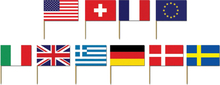 Cocktailflaggor Internationella Flaggor - 50-pack