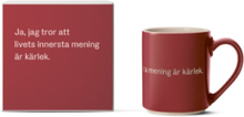 Astrid Lindgren Mug 26 Home Tableware Cups & Mugs Coffee Cups Red Design House Stockholm