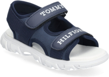 Logo Velcro Sandal Shoes Summer Shoes Sandals Blue Tommy Hilfiger