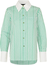 Bri By Nbs Tops Shirts Long-sleeved Green Custommade