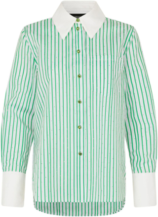 Bri By Nbs Tops Shirts Long-sleeved Green Custommade