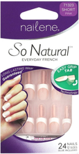 Nailene Artificial Nails So Natural Everyday French 24'