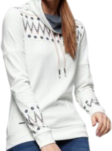 KangaROOS Damen Baumwoll-Shirt Rollkragen-Pullover mit Kordelzug 31053464 Weiß