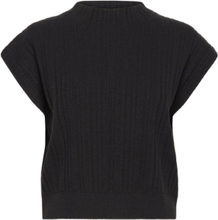 Sylvie Funnel Top Tops Knitwear Jumpers Black Twist & Tango