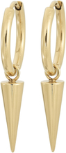 Peak Hoops Accessories Jewellery Earrings Hoops Gold Edblad