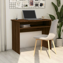 Skrivbord brun ek 90x50x74 cm konstruerat trä