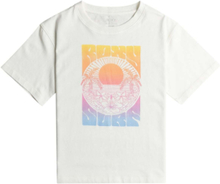 G To California A Tops T-shirts Short-sleeved White Roxy