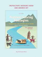 Problem Solving Strategies Instructor's Resources Book