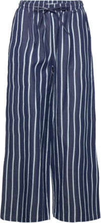 Liam Pants Bottoms Trousers Wide Leg Blue Lollys Laundry