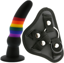 Colourful Love Dildo with Strap-On