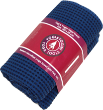 Yoga handdoek PVC antislip blauw - 183x65 - PVC - 500 - Blauw