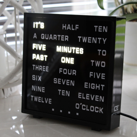 LED Word Clock - Visa tiden med ord