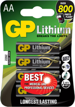 Lithiumbatteri GP Lithium AA - 4-pack