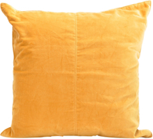 C/C 50X50 Yellow Velvet Home Textiles Cushions & Blankets Cushion Covers Yellow Ceannis