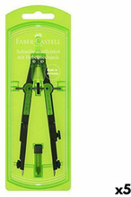 Kompass Faber-Castell Svart Grön