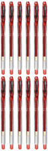 Penna för flytande bläck Uni-Ball Rollerball Signo Basicos UM-120 Röd 0,5 mm