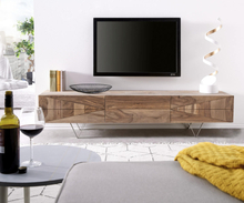 DELIFE Designer TV-meubel Wyatt 175 cm sheesham natuur 3 lades