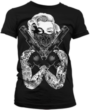 Marilyn Monroe Gangsta Pose Girly T-Shirt, T-Shirt