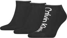 Calvin Klein Heren Sneakersokken Athleisure 3-pack Zwart-One Size (40-46)
