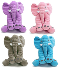 Baby Kids Soft Plush Elephant Sleep Pillow Kids Lumbar Cushion Toys