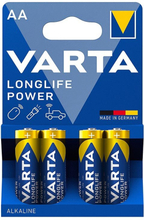 Varta AA/LR6 Longlife Power Alkaline (1,5V) 4-Pack, Varta
