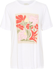 Kaelin T-Shirt Tops T-shirts & Tops Short-sleeved White Kaffe
