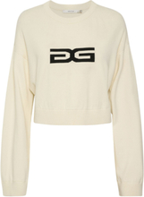 Ayagz Cropped Pullover Tops Knitwear Jumpers Cream Gestuz
