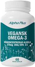 Vegansk Omega 3 60 kapselia