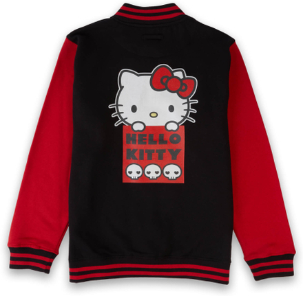 Hello Kitty Varsity Jacket - Black / Red - XXL - Schwarz