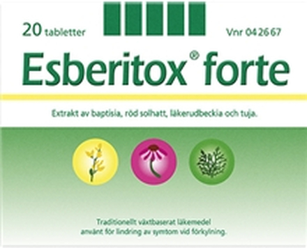 Esberitox forte 20 tablettia