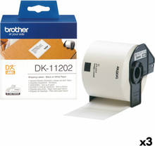 Etiketter till Skrivare Brother DK-11202 Svart/Vit 62 x 100 mm