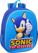 Skolryggsäck 3D Sonic Speed Blå 27 x 33 x 10 cm