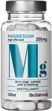 BioSalma Magnesium 200mg + Zink, Koppar, B6 120 tabletter