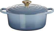 Le Creuset - Signature rund gryte 4,2L chambray/gull