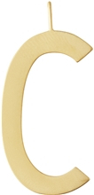 Design Letters Archetype Charm 30 mm Gold A-Z C