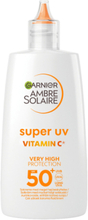 Garnier, Ambre Solaire Super Uv Vitamin C* Anti-Dark Spots Fluid Spf50+ 40Ml Solcreme Ansigt Nude Garnier