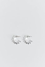 Gina Tricot - Spike hoops earrings - Smykker - Silver - ONESIZE - Female