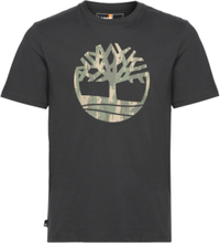 Kennebec River Camo Tree Logo Short Sleeve Tee Black Designers T-Kortærmet Skjorte Black Timberland