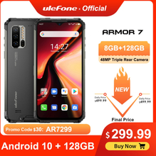 Ulefone Armor 7 Android 10 Rugged Mobile Phone Helio P90 8GB+128GB 2.4G/5G WiFi wireless charging Global Version Smartphone