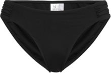 S.collective High Leg Ruched Side Pant Swimwear Bikinis Bikini Bottoms Bikini Briefs Black Seafolly