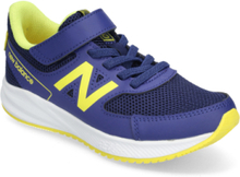 New Balance 570 V3 Kids Bungee Lace With Hook & Loop Top Strap Sport Sneakers Low-top Sneakers Blue New Balance