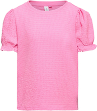 Vmkassi Ss Top Wvn Girl Tops T-Kortærmet Skjorte Pink Vero Moda