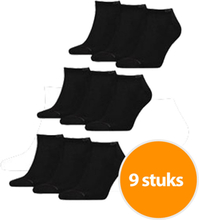 Calvin Klein Sokken Sneaker Heren Zwart 9-Pack-one size