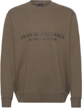 Sweatshirts Tops Sweat-shirts & Hoodies Sweat-shirts Khaki Green Armani Exchange