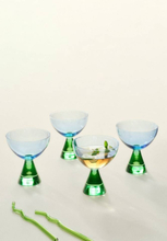 AYLA cocktailglas 4-pack Blå/grön