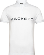 Essential Polo Tops Polos Short-sleeved White Hackett London