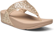 Lulu Glitter Toe-Thongs Flade Sandaler Gold FitFlop