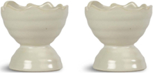 Ellen Egg Cup, 2-Pcs Home Tableware Bowls Egg Cups Cream Sagaform