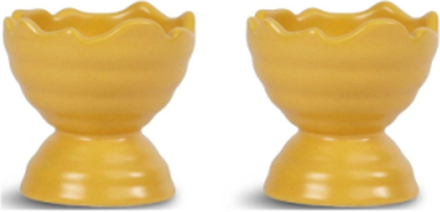 Ellen Egg Cup, 2-Pcs Home Tableware Bowls Egg Cups Yellow Sagaform