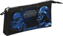 Tredubbel Carry-all Star Wars Digital escape Svart 22 x 12 x 3 cm